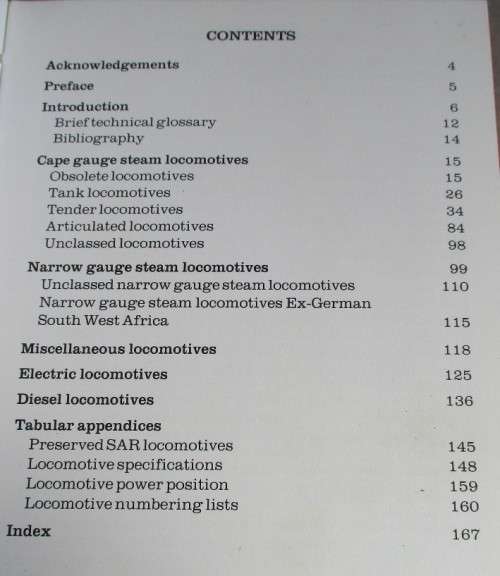 LOCOMOTIVES OF THE SAR, A CONCISE GUIDE by LEITH PAXTON & DAVID BOURNE