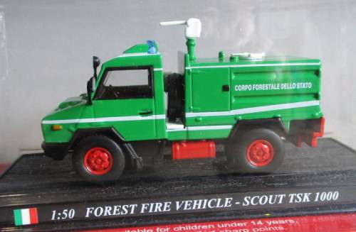 DELPRADO 1/50 SCALE - FOREST FIRE ENGINE, IVECO SCOUT TSK 1000 - AS NEW CARDED