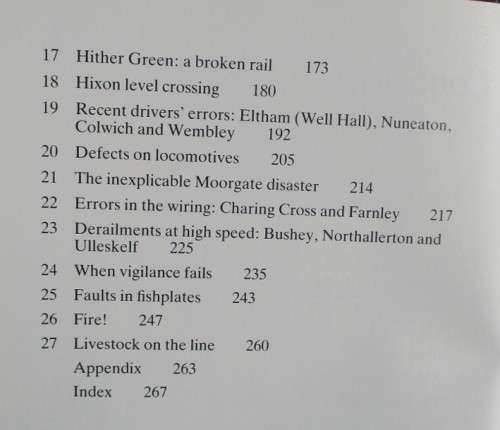 HISTORIC RAILWAY DISASTERS by O. S. NOOCK 4th EDITION