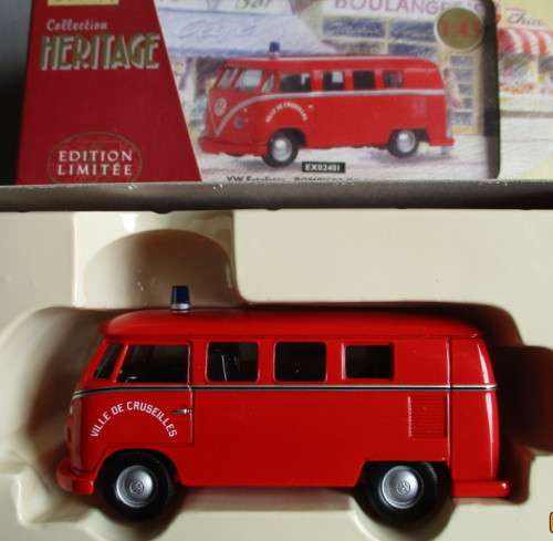 CORGI HERITAGE 1/43 SCALE - VOLKSWAGEN KOMBI FIRE - EXCELLENT BOXED