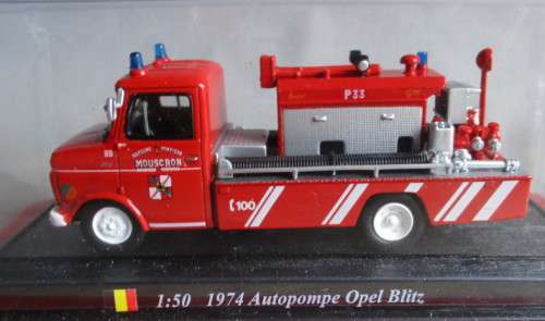DELPRADO 1/64 SCALE - 1974 OPEL BLITZ PUMPER - EXCELLENT CARDED
