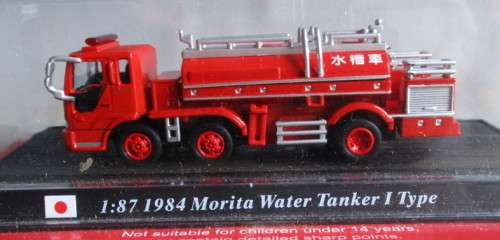 DELPRADO 1/87 SCALE - 1984 MORITA WATER TANKER 1 TYPE - EXCELLENT CARDED