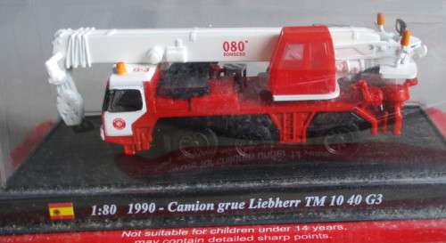 DELPRADO 1/80 SCALE - 1990 LIEBHERR TM 10 40 G3 - EXCELLENT CARDED