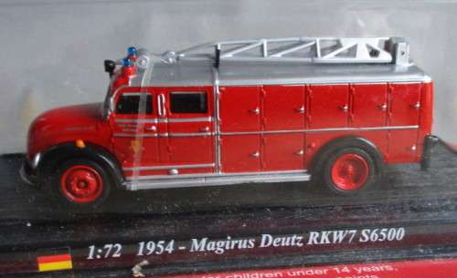 DELPRADO 1/72 SCALE - 1954 MAGIRUS DEUTZ RKW7 S6500 - EXCELLENT CARDED