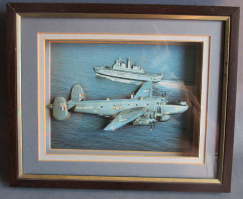 3D FRAMED PICTURE OF BRITISH BOMBER