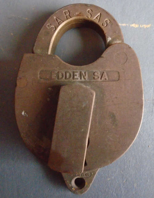 1976 SAR BRASS LOCK, NO KEY