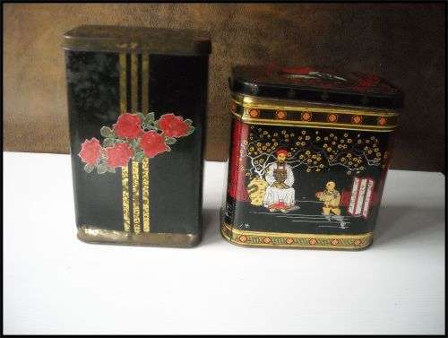 ***Vintage ***2 x Tea***Tins***Joko And Five Roses***