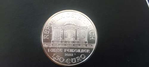 WOW!!!!! -  7 x One Ounce 2022 Silver Austrian Philharmonic includes capsule - Bid per coin