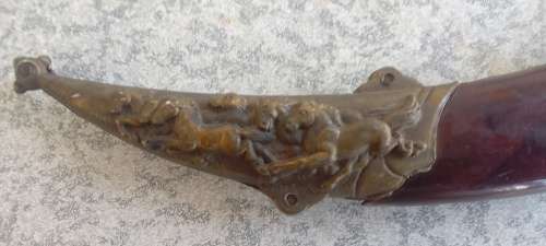 Vintage Horse Head Knife -  Wish You Success  - DAGGER/KNIFE With SHEATH