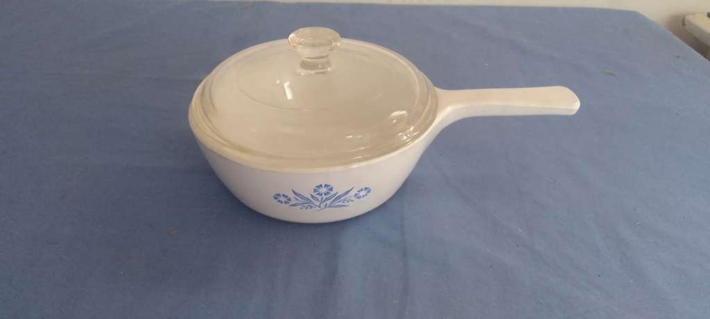 Vintage Corningware Blue Cornflower Saucepan With Lid