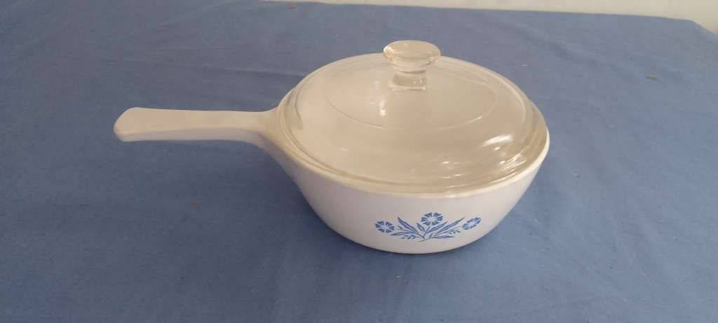 Vintage Corningware Blue Cornflower Saucepan With Lid