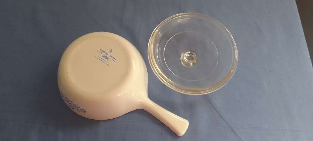 Vintage Corningware Blue Cornflower Saucepan With Lid