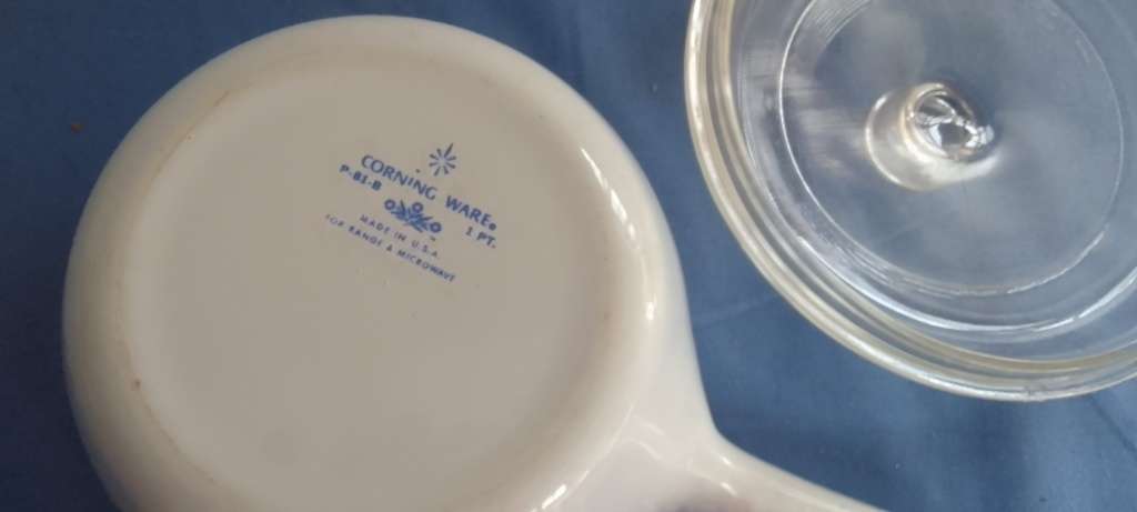 Vintage Corningware Blue Cornflower Saucepan With Lid