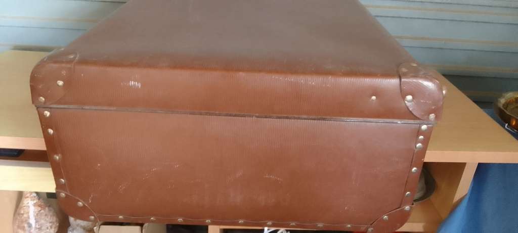 Vintage Solid  Large  Globite Suitcase  - Numberd