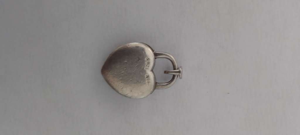 Sterling Silver .925 Charm/ Pendant - Heart -8.8grams