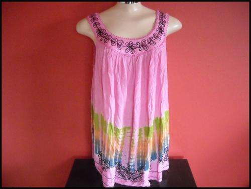 ***Stunning Ladies Pink Tie Dye  Summer Top From India***Free Size***
