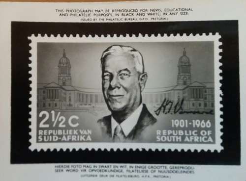 RSA 1966 PHOTOGRAPHIC MEDIA RELEASE  ALL THREE SRAMPS   H.F. VERWOERD SCARES ITEM