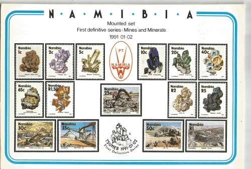 NAM  1991  1ST DEF ISSUE MINES AND MINERALS MINT UNMOUNTED NICE SET !!