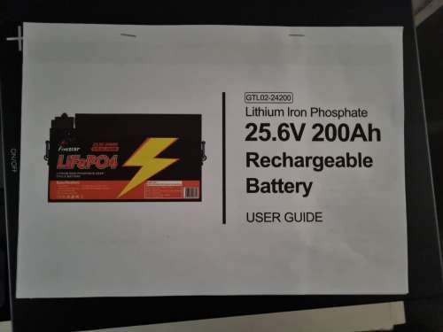 FiveStar Lithium Battery 25.6V 200AH