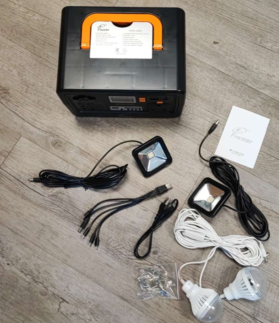 Fivestar Portable Rechargeable Solar Backup Power Station