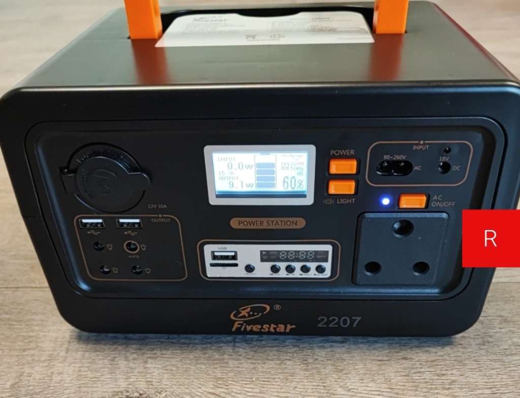 Fivestar Portable Rechargeable Solar Backup Power Station