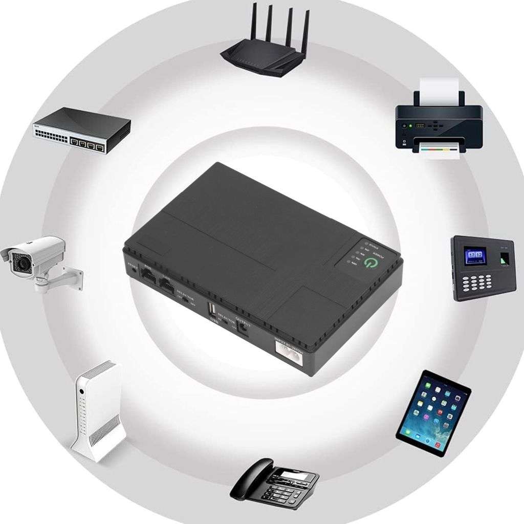 Mini UPS Backup power supply Wifi Router Ups With POE Mini UPS | Router 10400MAH Mini UPS Backup pow