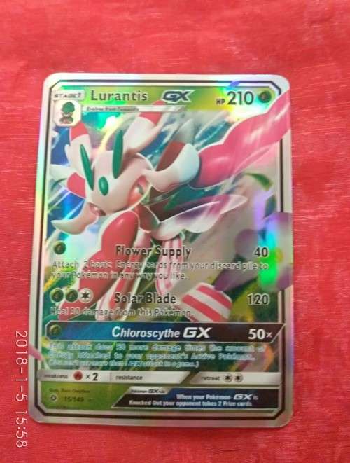 Pokemon Lurantis GX Holo Card