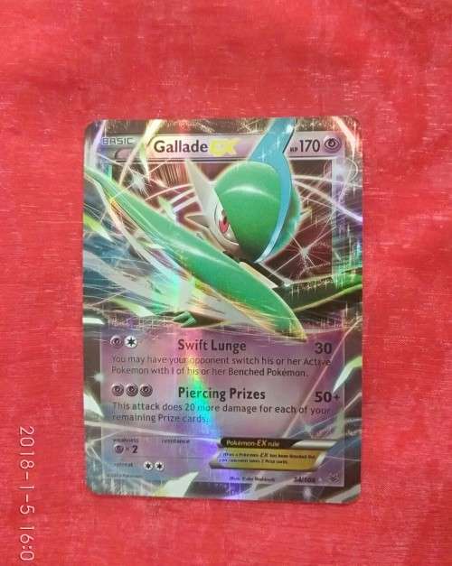 Pokemon Gallade EX Holo Card