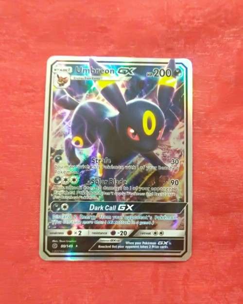 Pokemon Umbreon GX Holo Card