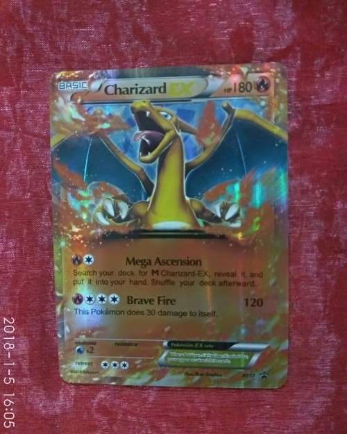 Pokemon Charizard EX Hold Card - Mega Ascension/Brave Fire
