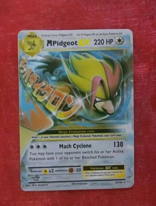Pokemon M Pidgeot EX Card