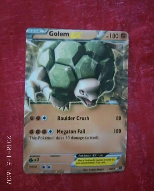 Pokemon Golem EX Card