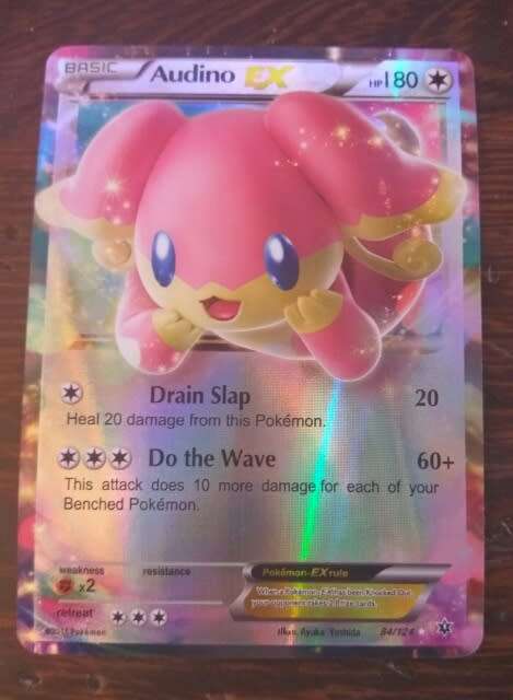 Pokemon Audino EX Holo Card