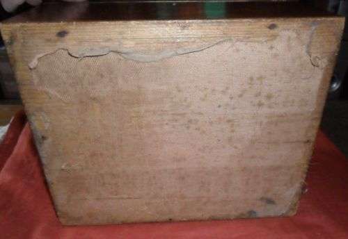 ANTIQUE VICTORIAN 1899 WOODEN WRITING BOX SLOPED FOR RESTORATION