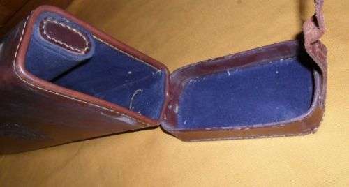 VINTAGE LEG OF MUTTON SHOTGUN LEATHER CASE