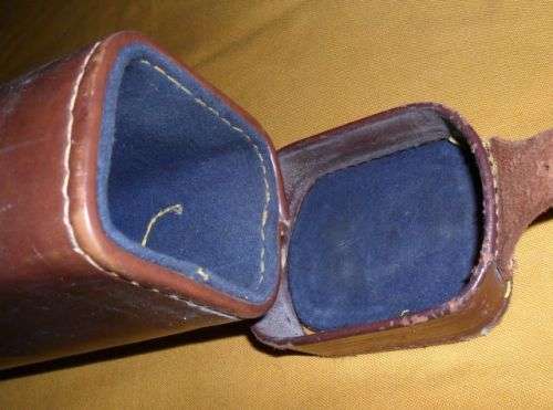 VINTAGE LEG OF MUTTON SHOTGUN LEATHER CASE
