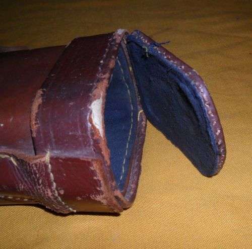 VINTAGE LEG OF MUTTON SHOTGUN LEATHER CASE
