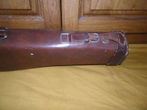 VINTAGE LEG OF MUTTON SHOTGUN LEATHER CASE