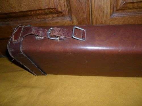 VINTAGE LEG OF MUTTON SHOTGUN LEATHER CASE