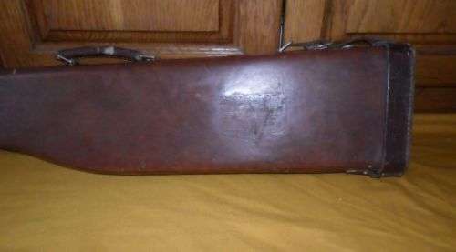 VINTAGE LEG OF MUTTON SHOTGUN LEATHER CASE