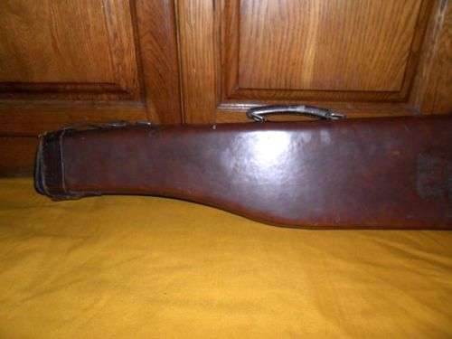 VINTAGE LEG OF MUTTON SHOTGUN LEATHER CASE