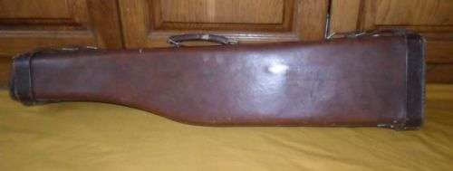VINTAGE LEG OF MUTTON SHOTGUN LEATHER CASE