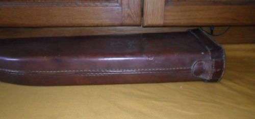 VINTAGE LEG OF MUTTON SHOTGUN LEATHER CASE