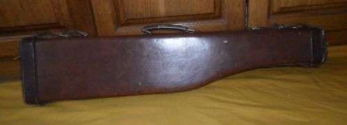 VINTAGE LEG OF MUTTON SHOTGUN LEATHER CASE