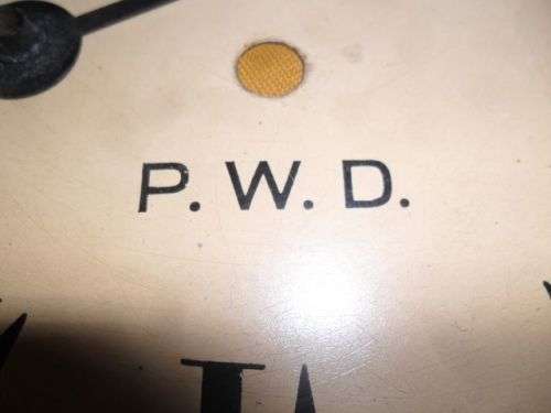 OLD SOUTH AFRICAN POST  OFFICE WALL CLOCK -36CM DIAMETER