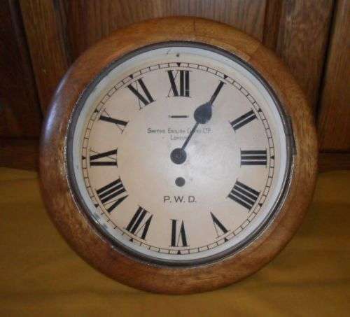 OLD SOUTH AFRICAN POST  OFFICE WALL CLOCK -36CM DIAMETER