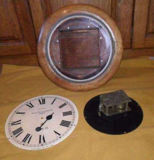 OLD SOUTH AFRICAN POST  OFFICE WALL CLOCK -36CM DIAMETER