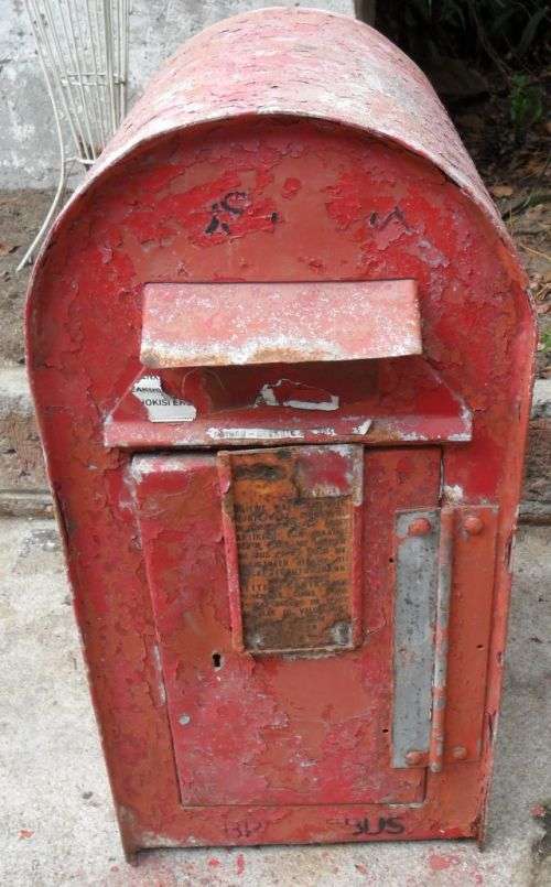 VINTAGE SOUTH AFRICAN POST BOX-  63CM X 38CM X 30.5CM