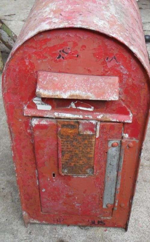 VINTAGE SOUTH AFRICAN POST BOX-  63CM X 38CM X 30.5CM