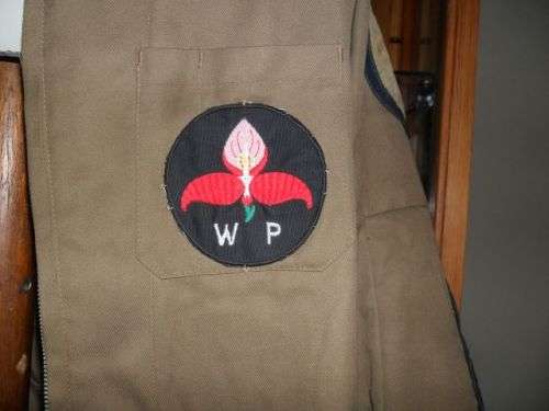 S.A DEFENSE FORCE  SERVICE SHOOT \  DIENS SKIET  W.P. JACKET WITH ITS BADGES
